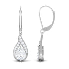 Sparkanite Jewels-Pear Shape Moissanite Teardrop Earrings