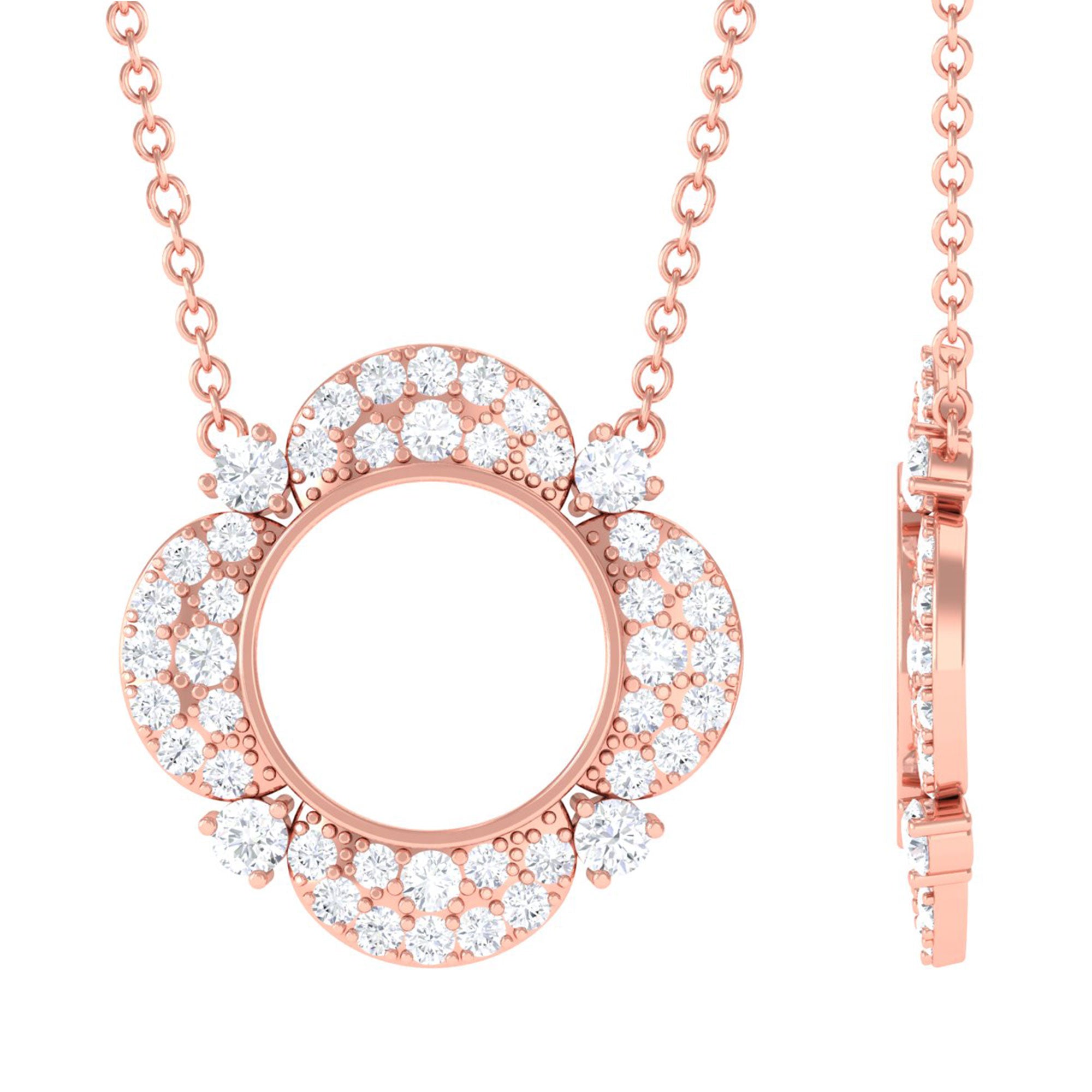 Sparkanite Jewels-Round Moissanite Eternity Necklace