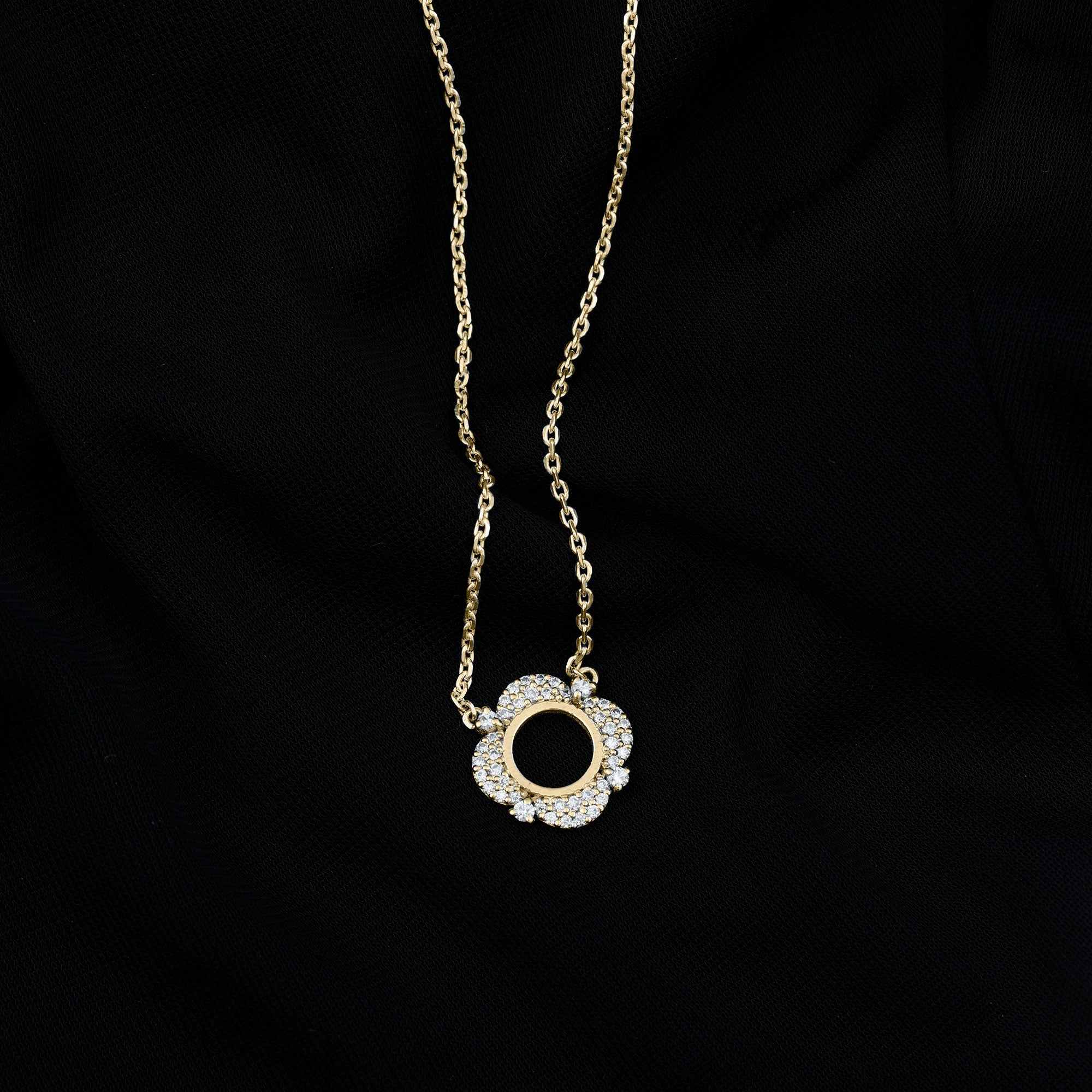 Sparkanite Jewels-Round Moissanite Eternity Necklace