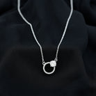 Sparkanite Jewels-Eternity Necklace with Certified Moissanite