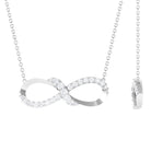 Sparkanite Jewels-Minimal Infinity Necklace with Certified Moissanite