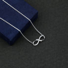 Sparkanite Jewels-Minimal Infinity Necklace with Certified Moissanite