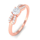 Sparkanite Jewels-Certified Moissanite Minimal Promise Ring